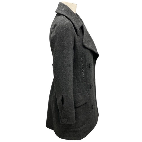 CHRISTIAN DIOR CHARCOAL GREY DOUBLE BREASTED CASHMERE COAT - Picture 2 of 6